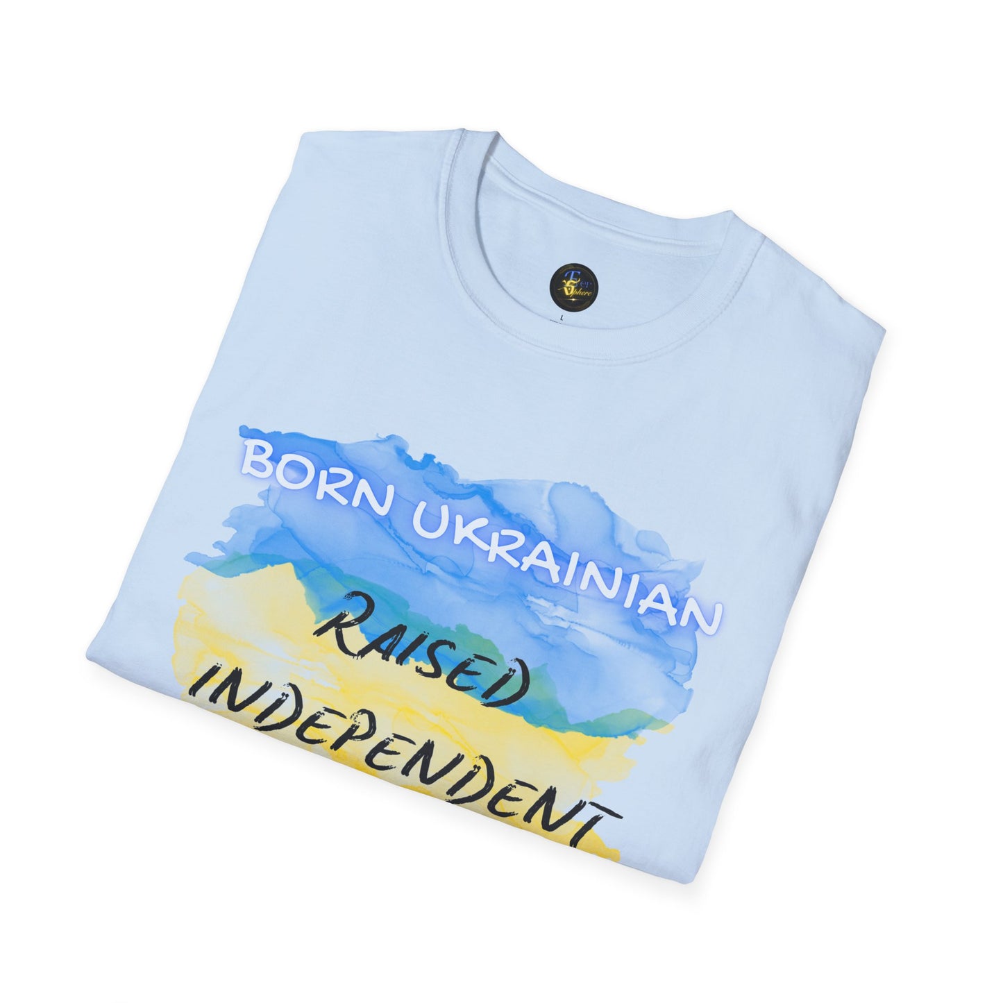 PERSONALIZE Born Ukrainian Unisex Cotton T-Shirt - Independent Spirit Tee