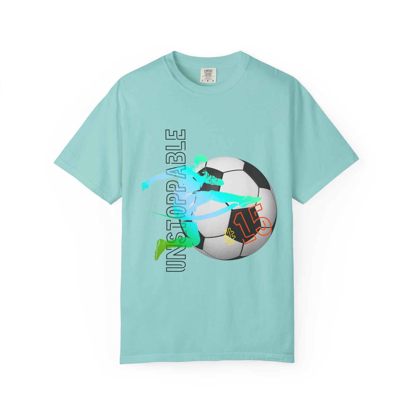 PERSONALIZE Unisex Soccer Classic Kick Garment-Dyed T-shirt