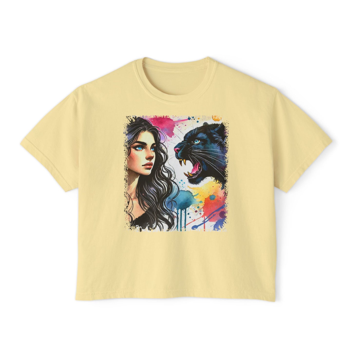 PERSONALIZE Still as the Huntress - Oversized Boxy Fit Graphic T-shirt