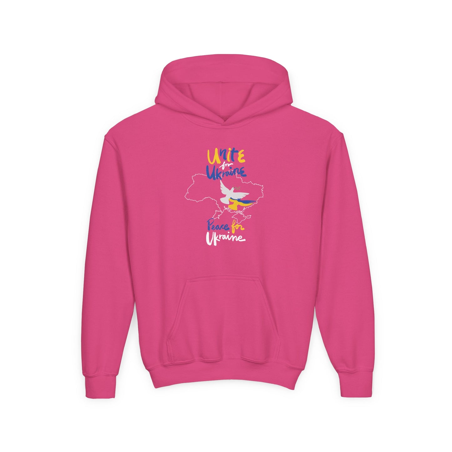 Kids Peace for Ukraine Heavy Blend Cozy Hoodie