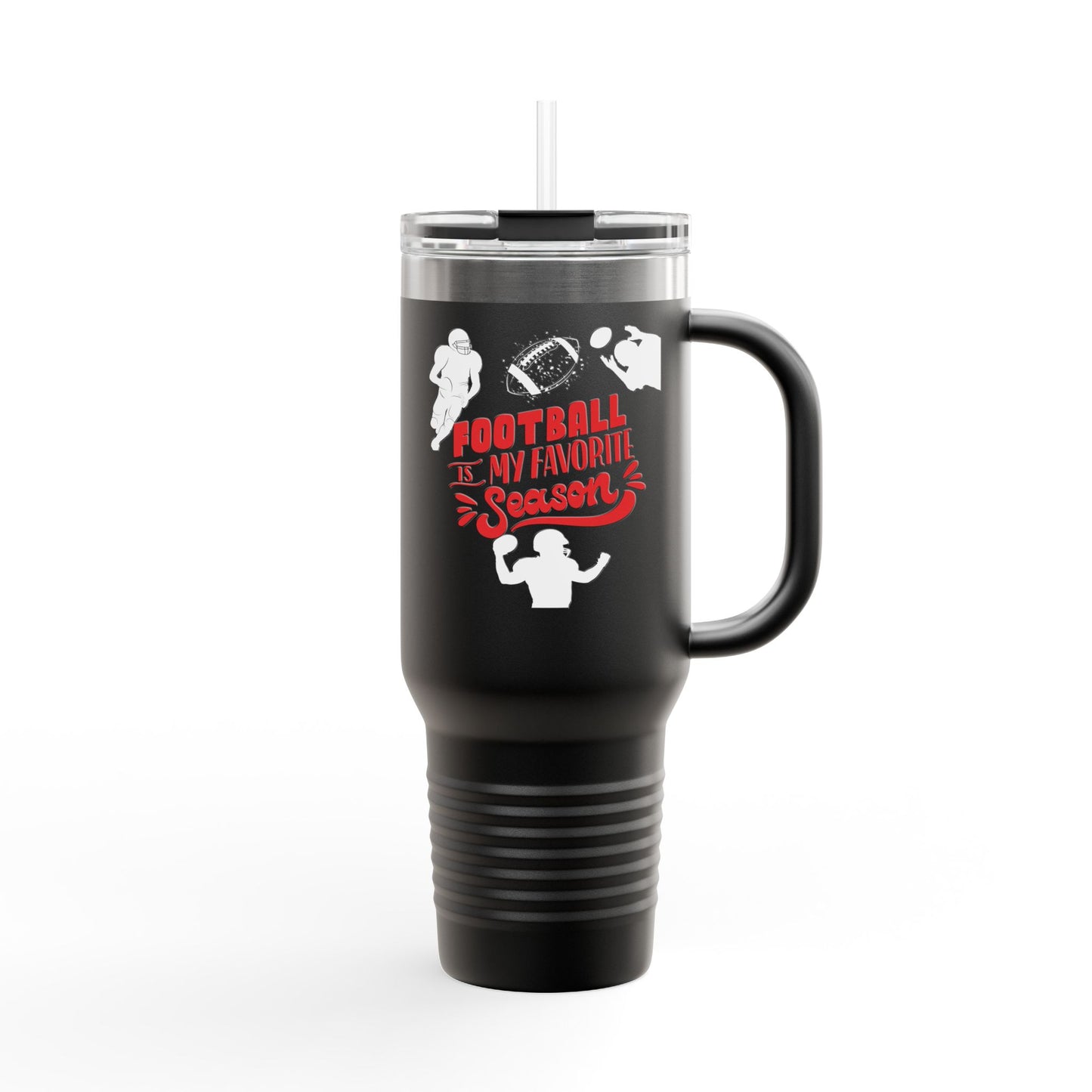 Football Season Touchdown Sporty Insulated Travel Mug, 40oz