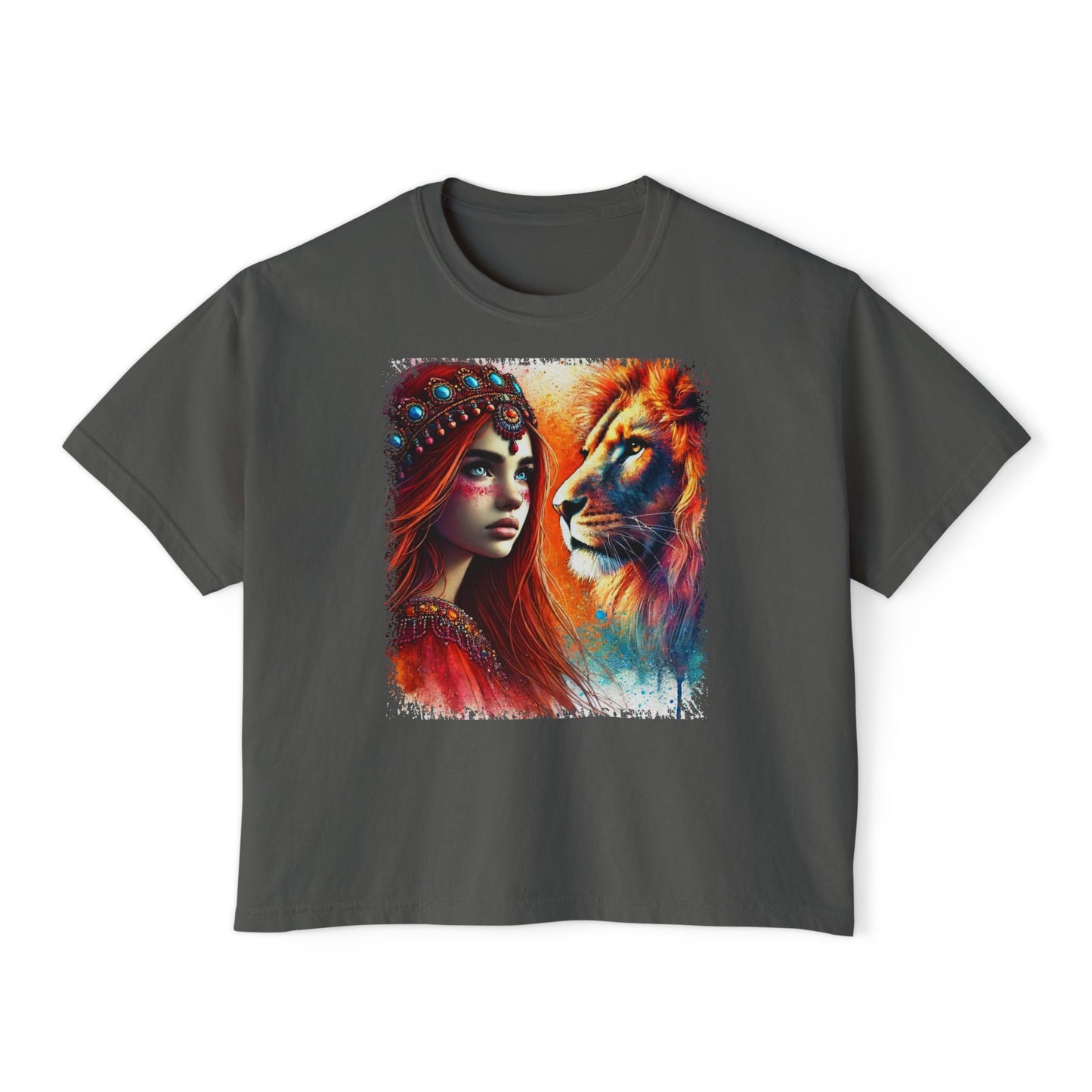 PERSONALIZE The Bold Encounter Oversized Boxy Fit Graphic T-shirt