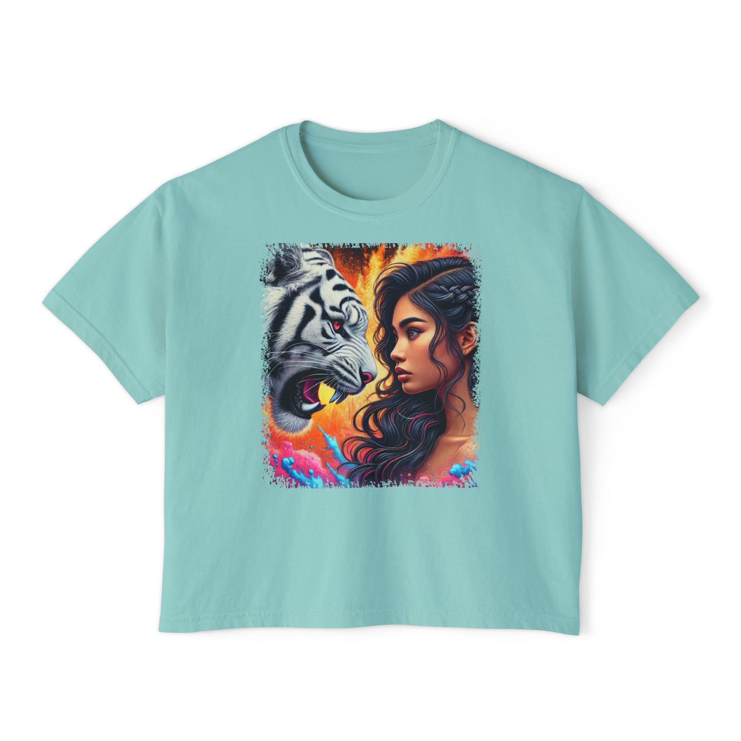 PERSONALIZE Daring the Beast - Oversized Boxy Fit Graphic T-shirt