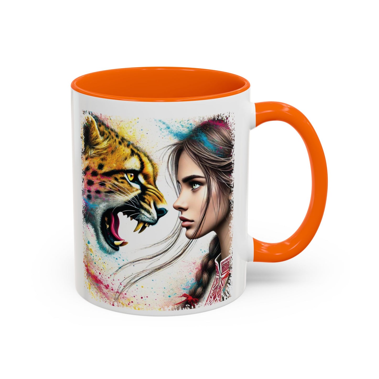 Ukrainian Wild Spirit Girl Mug Size 11oz, 15oz