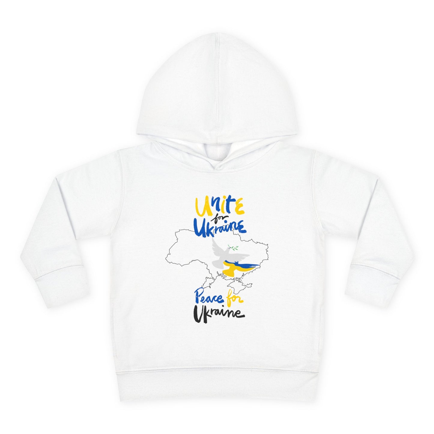 Toddler Peace for Ukraine Design Fleece Hoodie