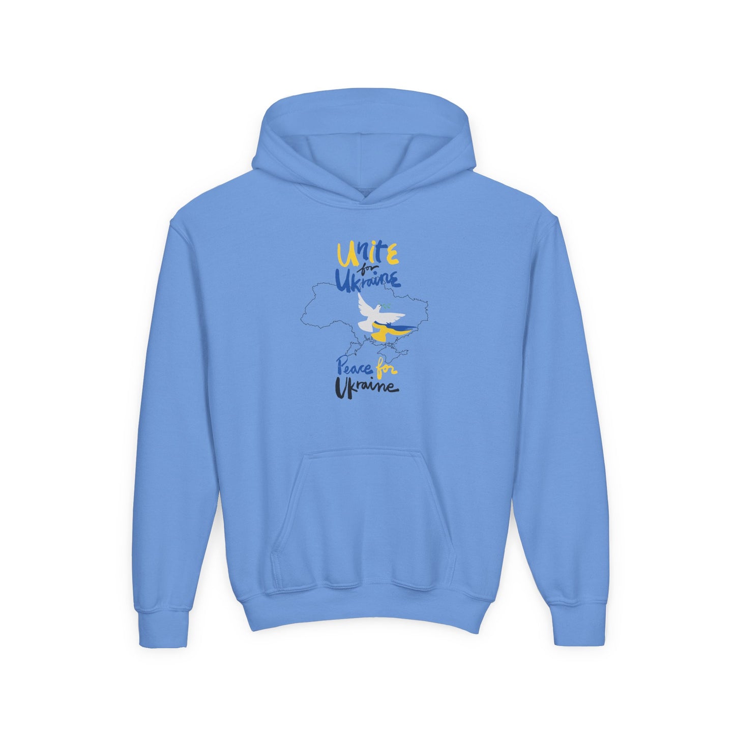 Kids Peace for Ukraine Heavy Blend Cozy Hoodie