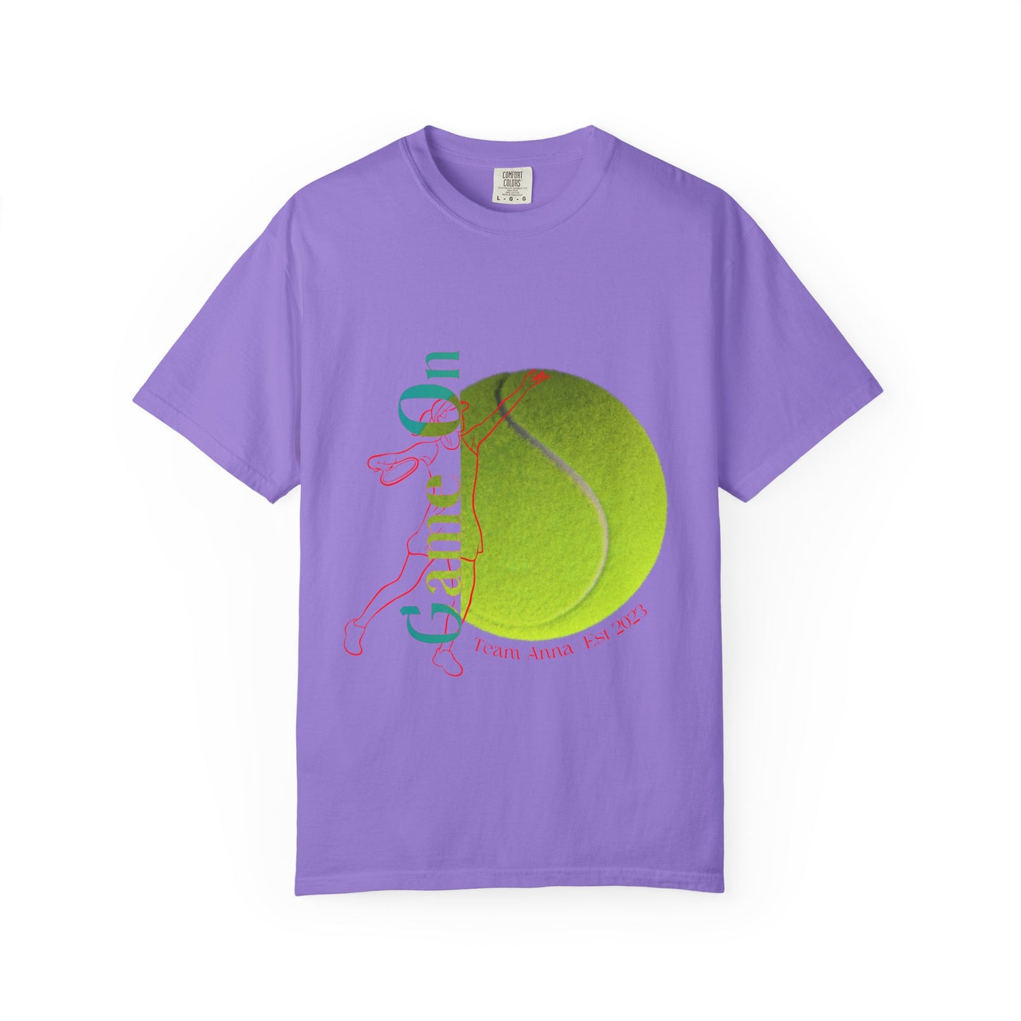 PERSONALIZE Women Tennis Court Vibes high-quality garment-dyed T-shirt