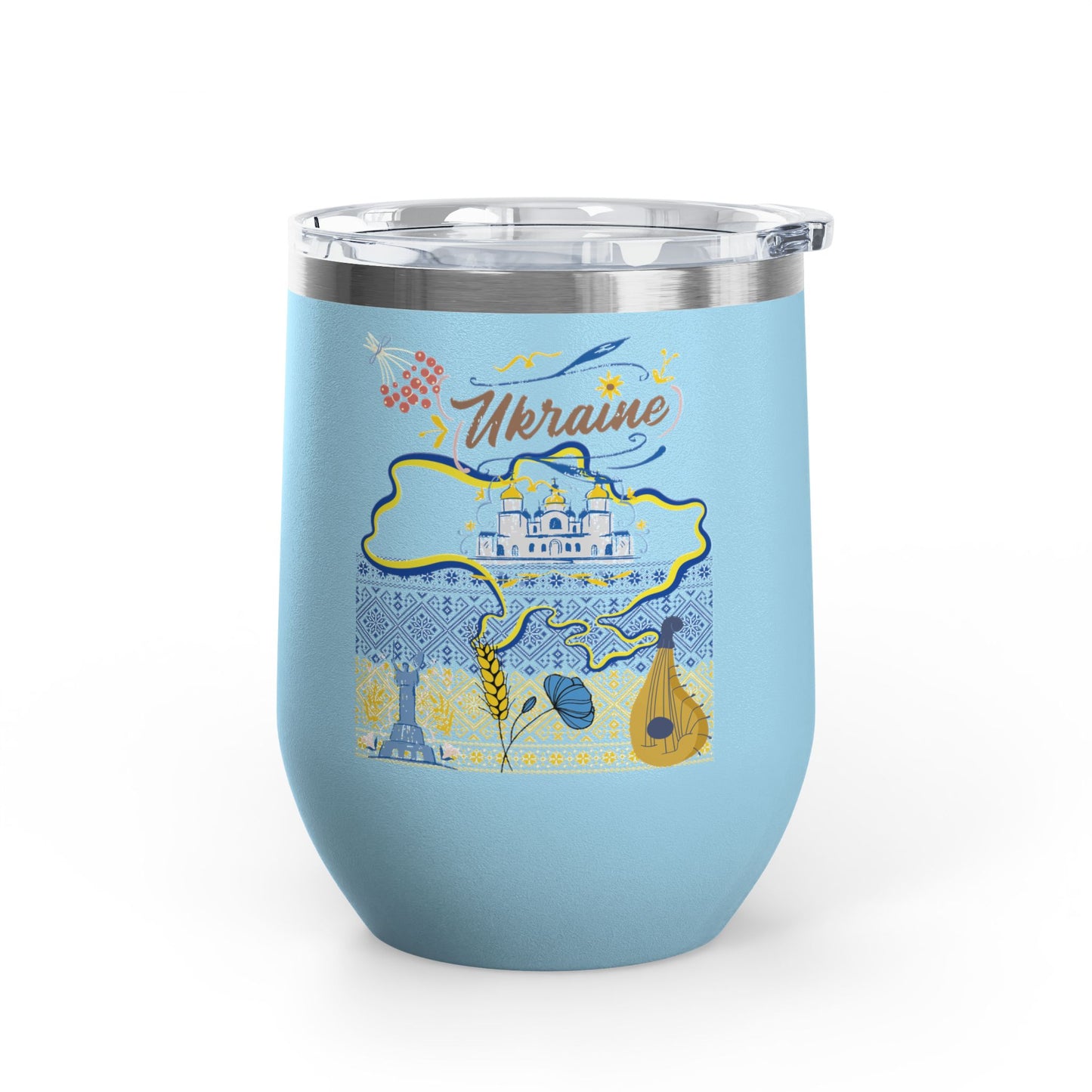 Ukrainian Pride Travel Mug Size 12oz