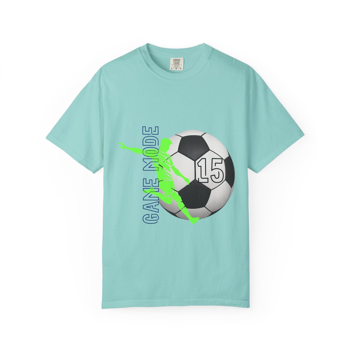 Personalize Unisex Soccer Vintage Touch Garment-Dyed T-shirt