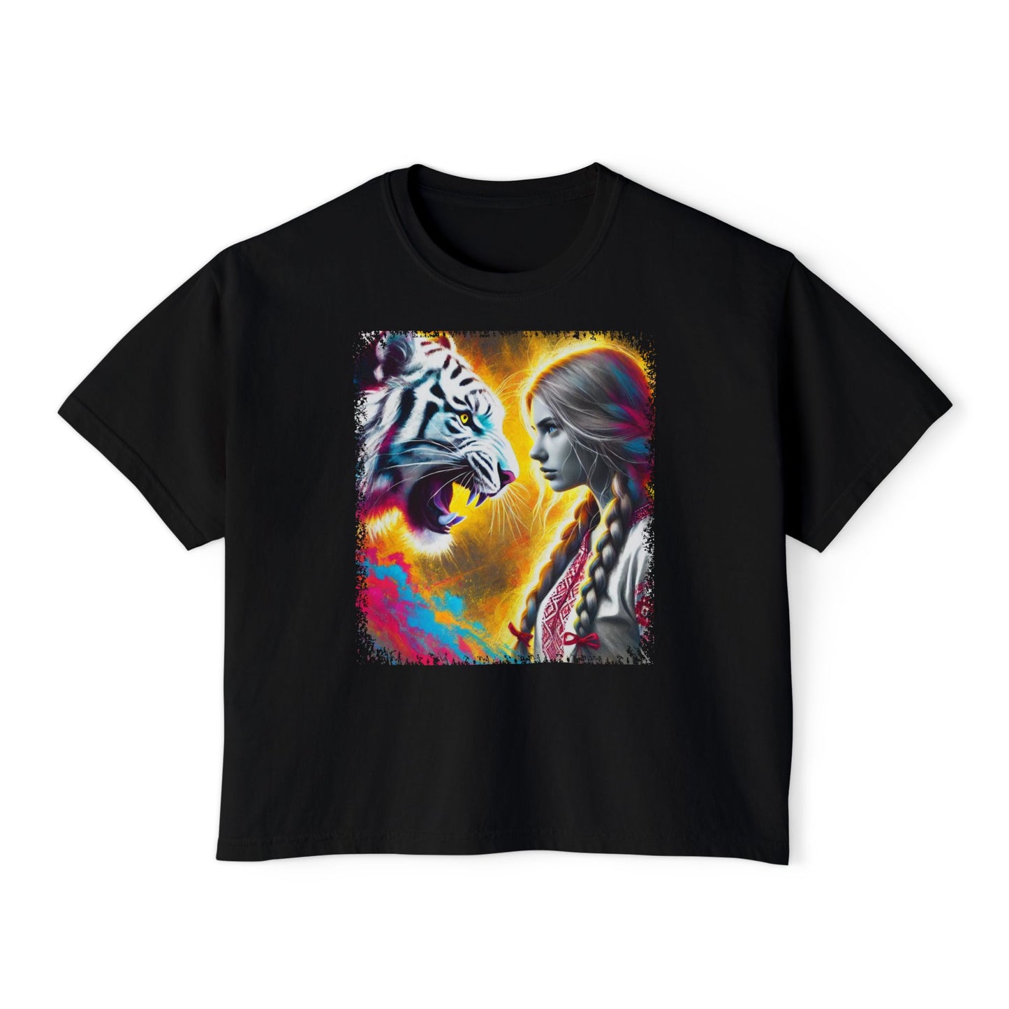 PERSONALIZE Tame Is Not Her Nature - Oversized Boxy Fit Graphic T-shirt