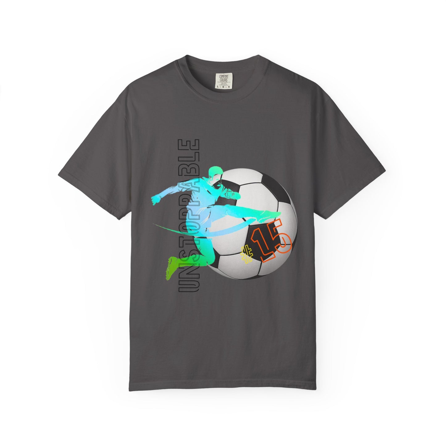 PERSONALIZE Unisex Soccer Classic Kick Garment-Dyed T-shirt