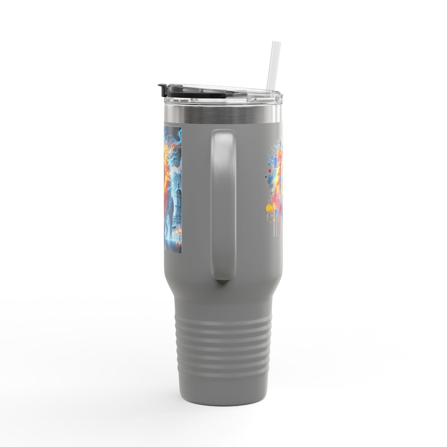 Lviv UA Vibrant Insulated Travel Mug, 40 oz