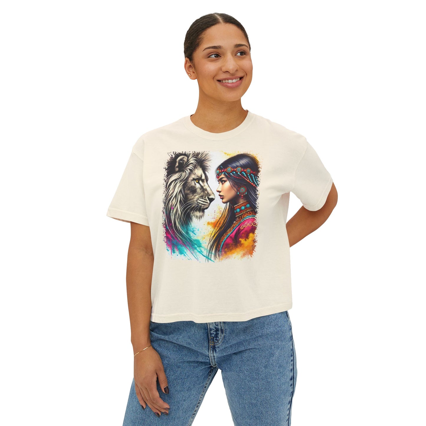 PERSONALIZE Untamed Grace Oversized Boxy Fit Graphic T-shirt