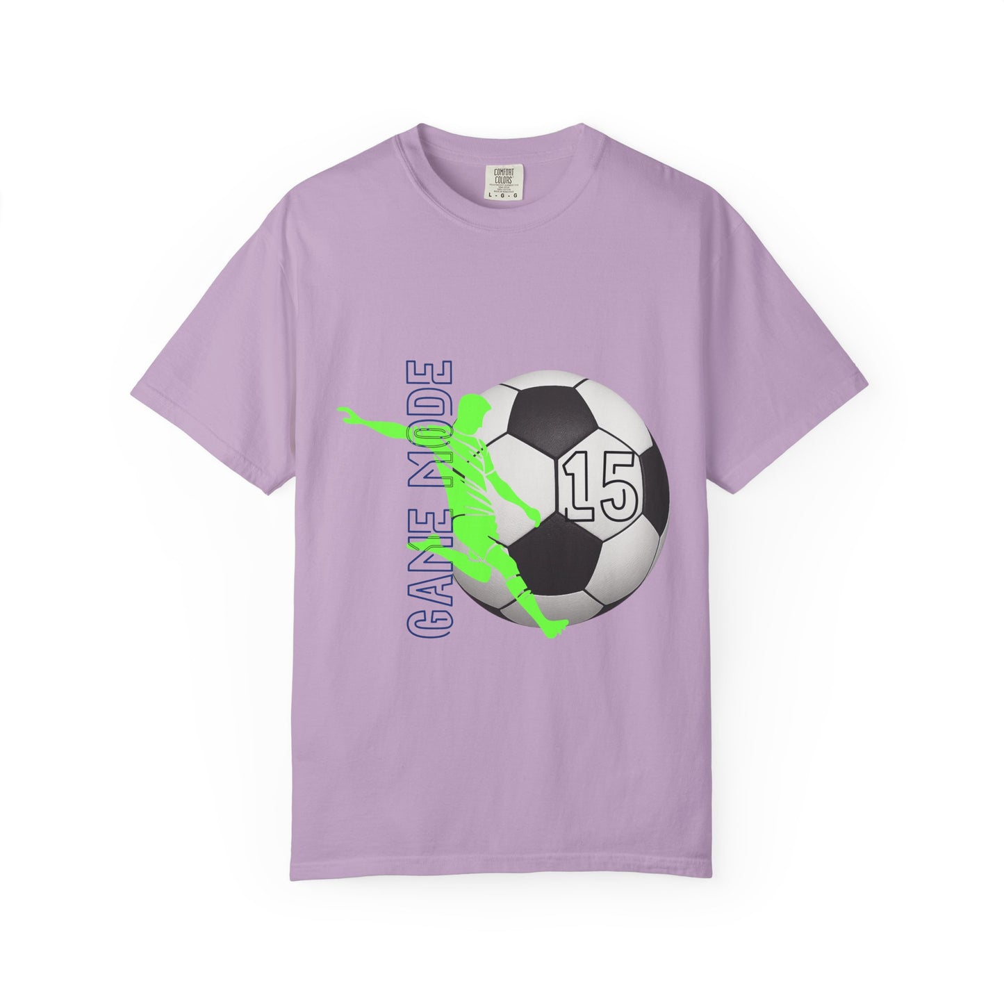 Personalize Unisex Soccer Vintage Touch Garment-Dyed T-shirt