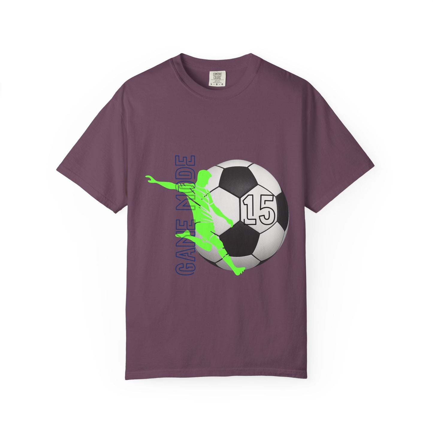 Personalize Unisex Soccer Vintage Touch Garment-Dyed T-shirt