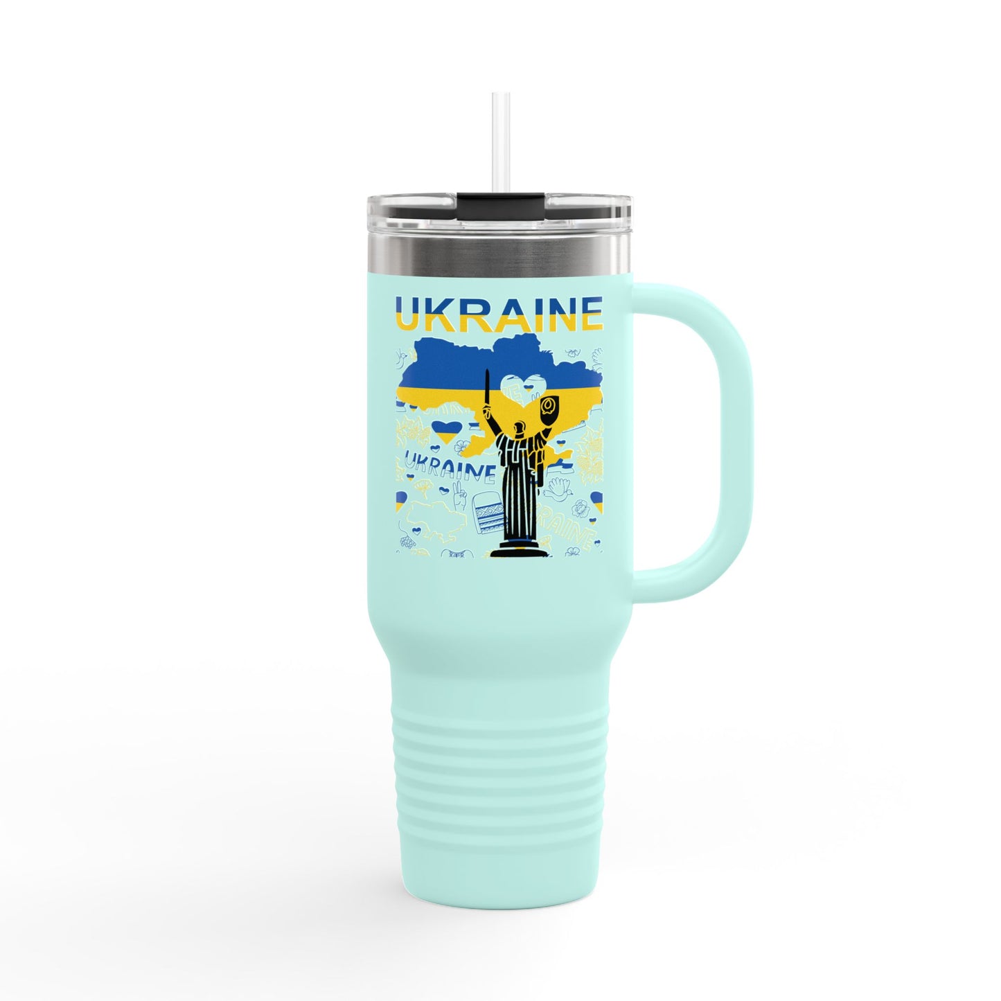 Ukrainian Free Spirit Travel Mug, 40oz