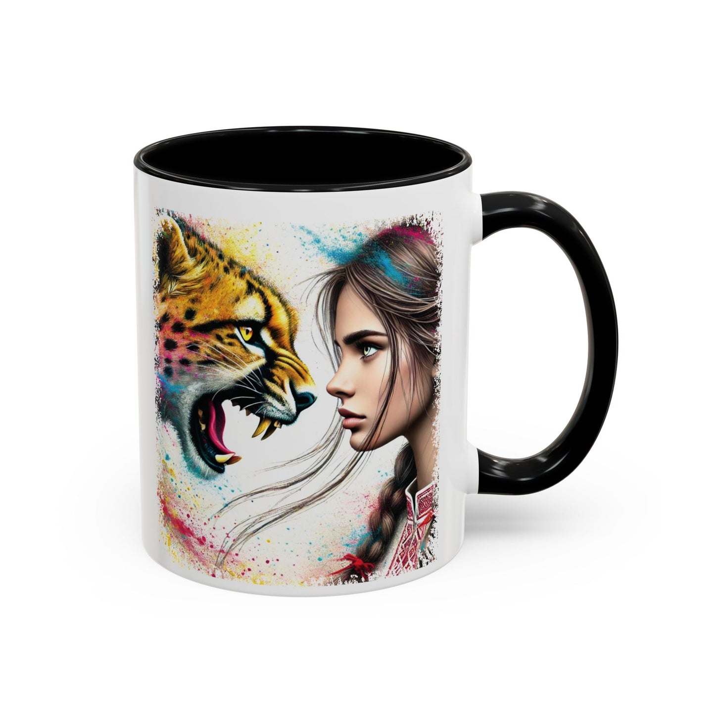 Ukrainian Wild Spirit Girl Mug Size 11oz, 15oz