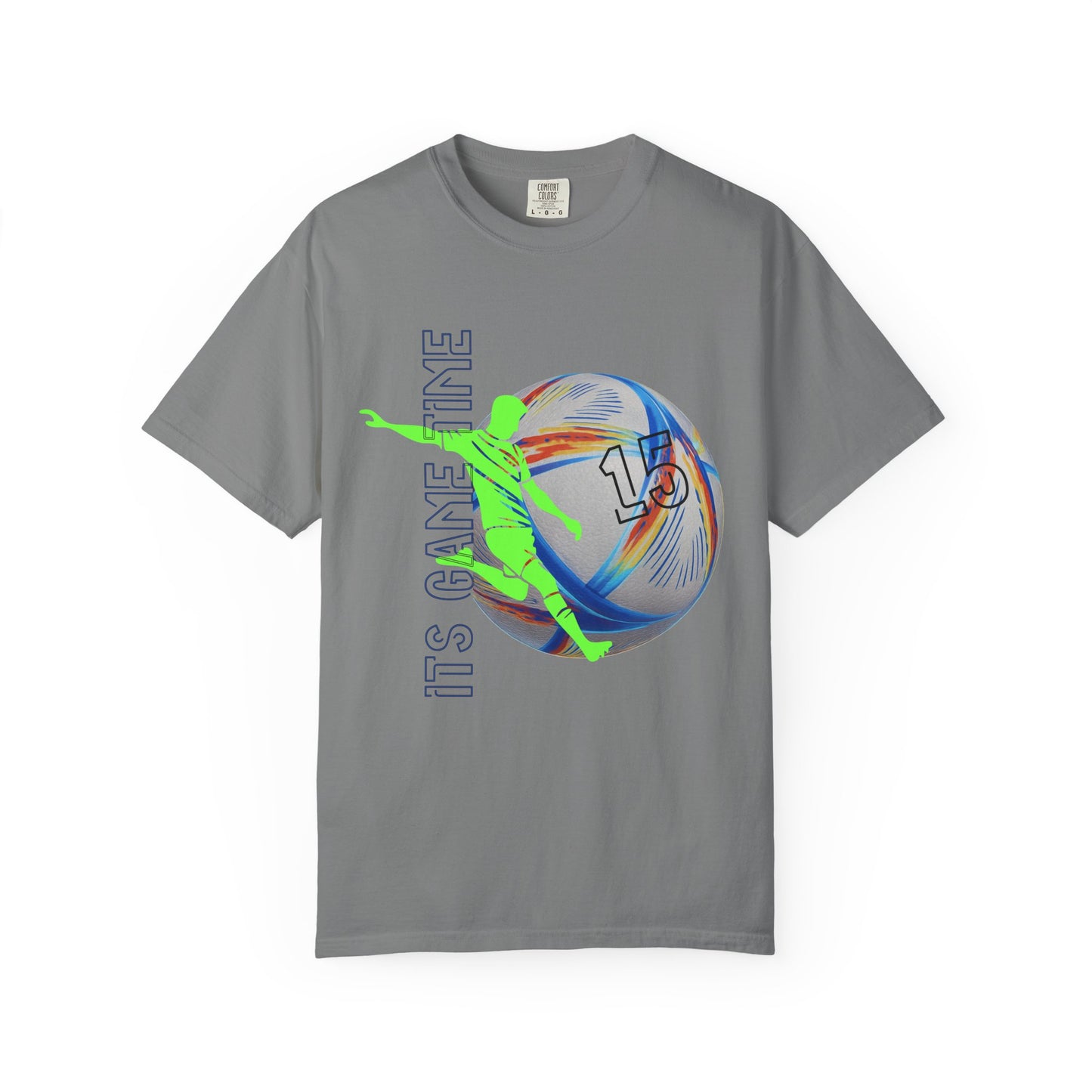 Personalize Unisex Soccer Blaze Control Garment-Dyed T-shirt