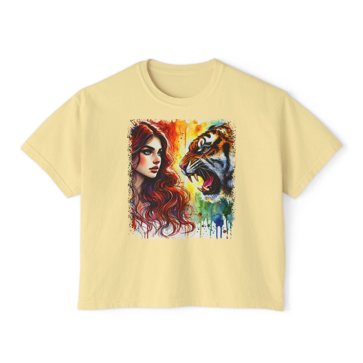 PERSONALIZE The Brave and the Beautiful - Oversized Boxy Fit Graphic T-shirt