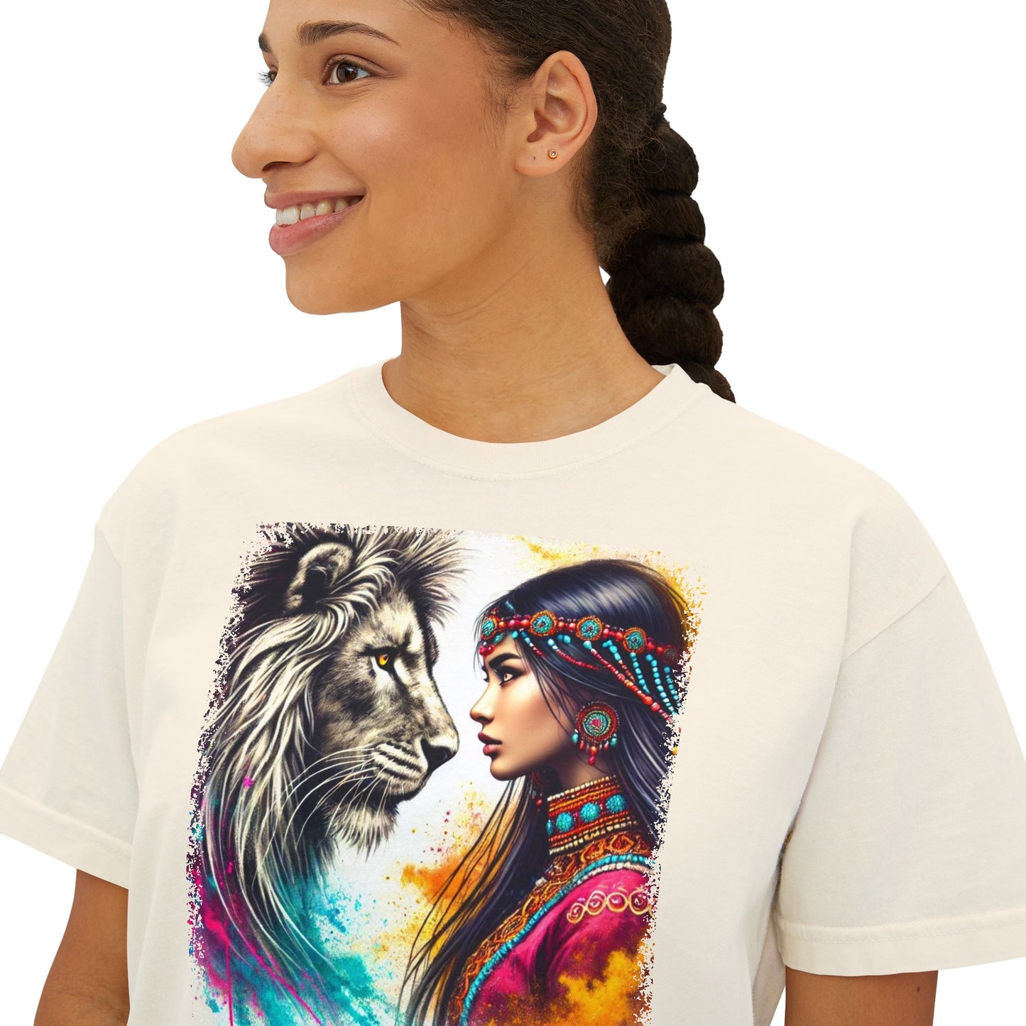 PERSONALIZE Untamed Grace Oversized Boxy Fit Graphic T-shirt