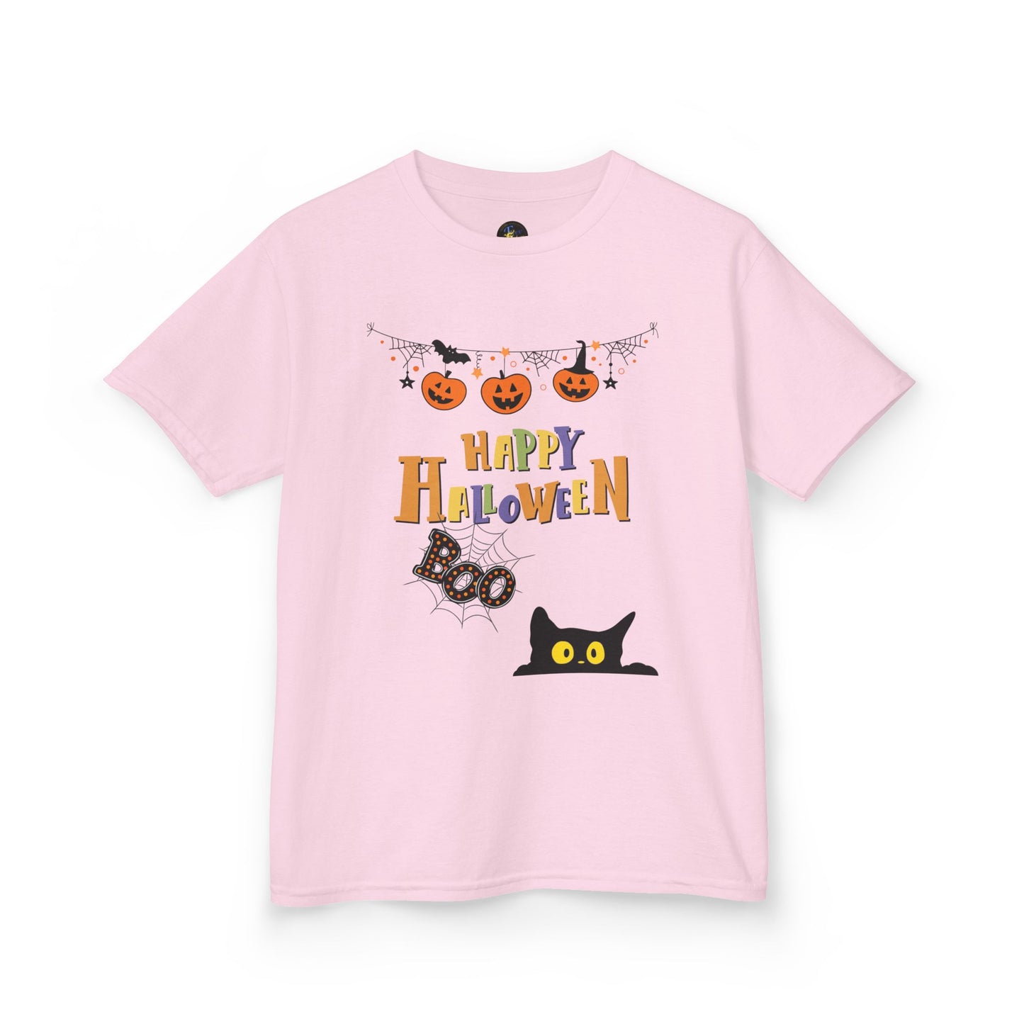 Kids Black Cat & Pumpkin Patch Tee