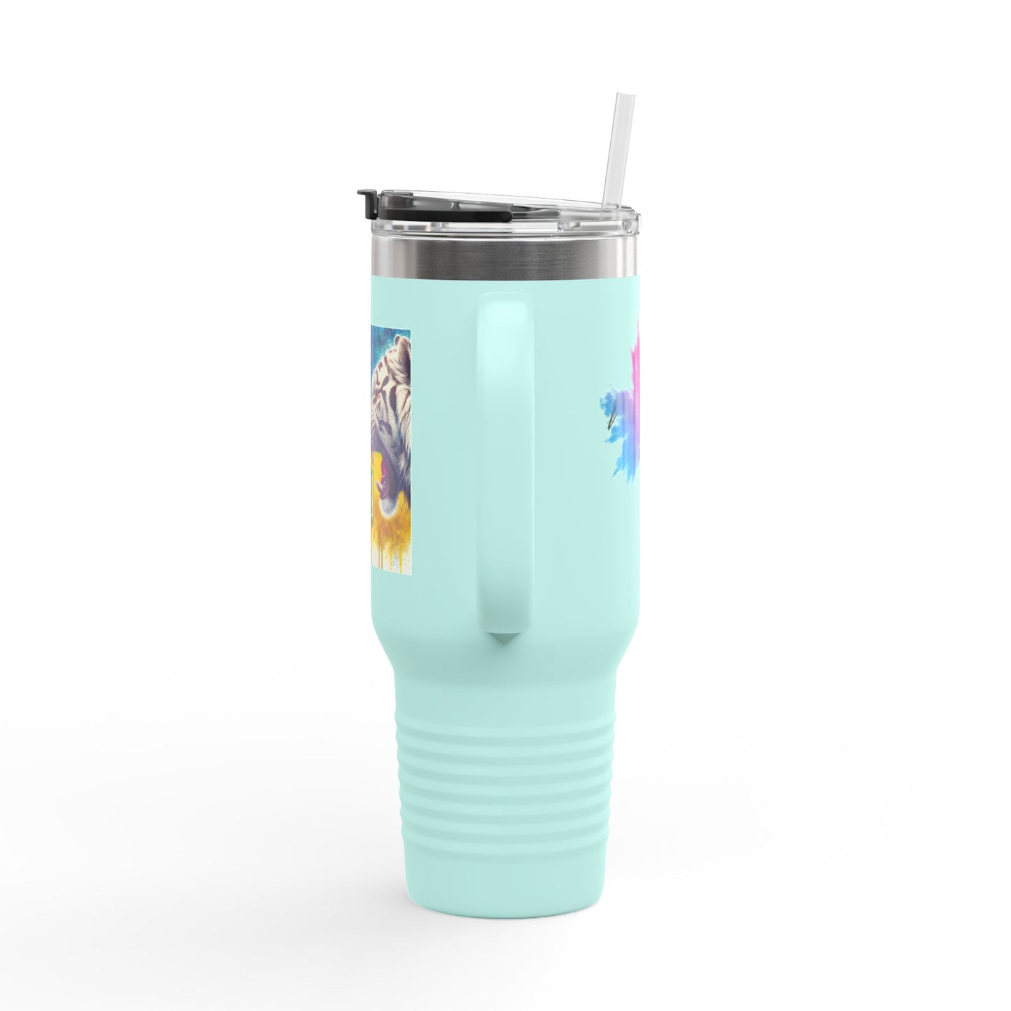 Ukrainian Wild Spirit Girl Travel Mug, 40oz