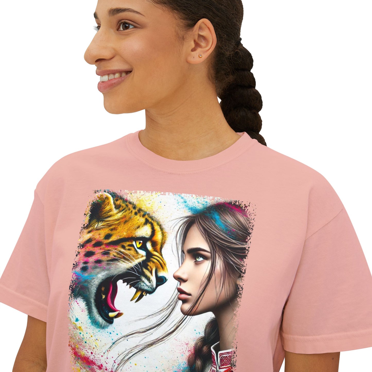 PERSONALIZE Eye to Eye with Velocity - Oversized Boxy Fit Graphic T-shirt