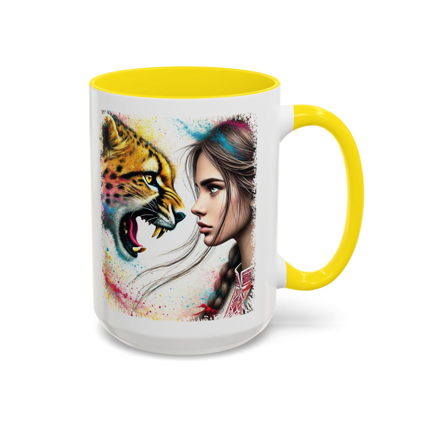 Ukrainian Wild Spirit Girl Mug Size 11oz, 15oz