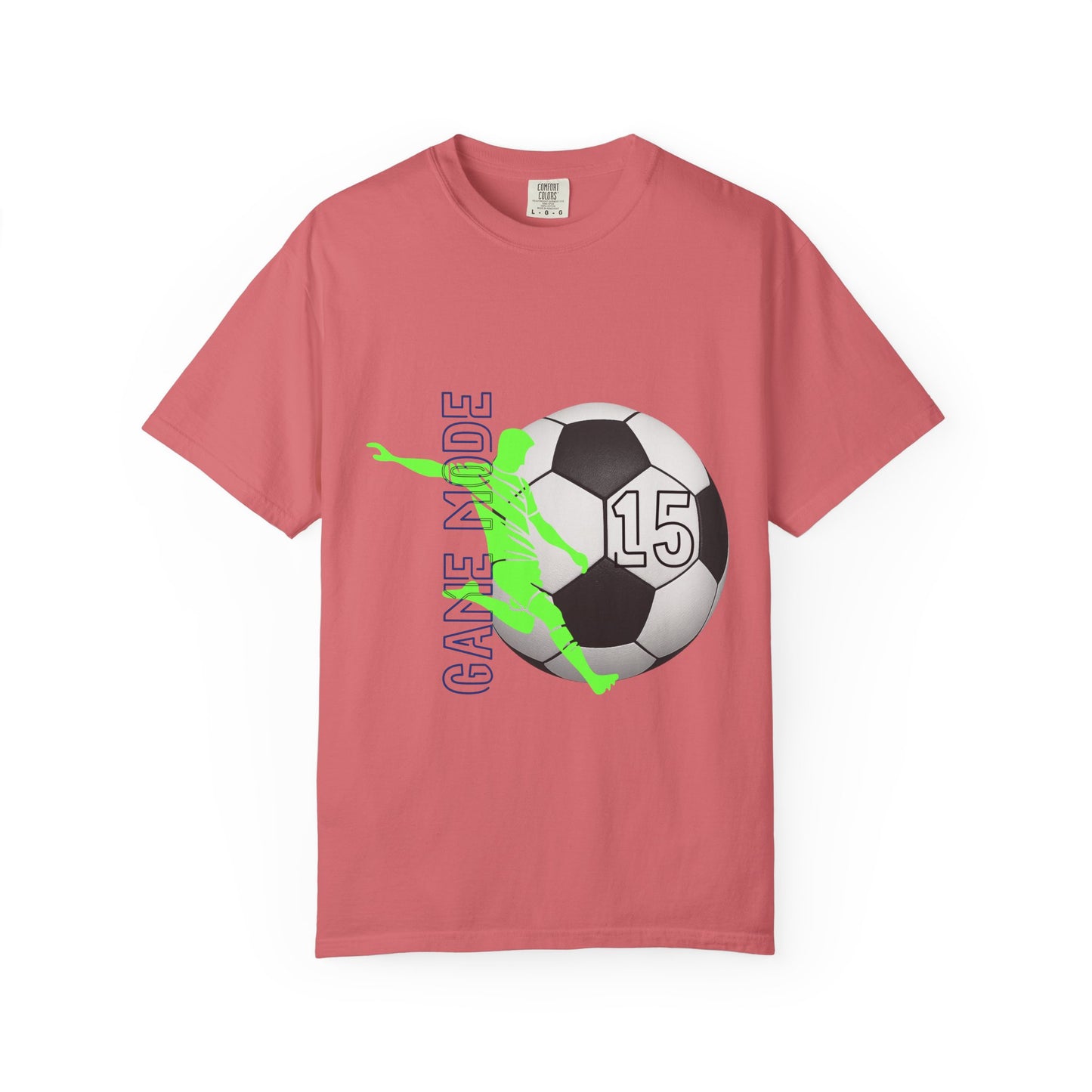 Personalize Unisex Soccer Vintage Touch Garment-Dyed T-shirt