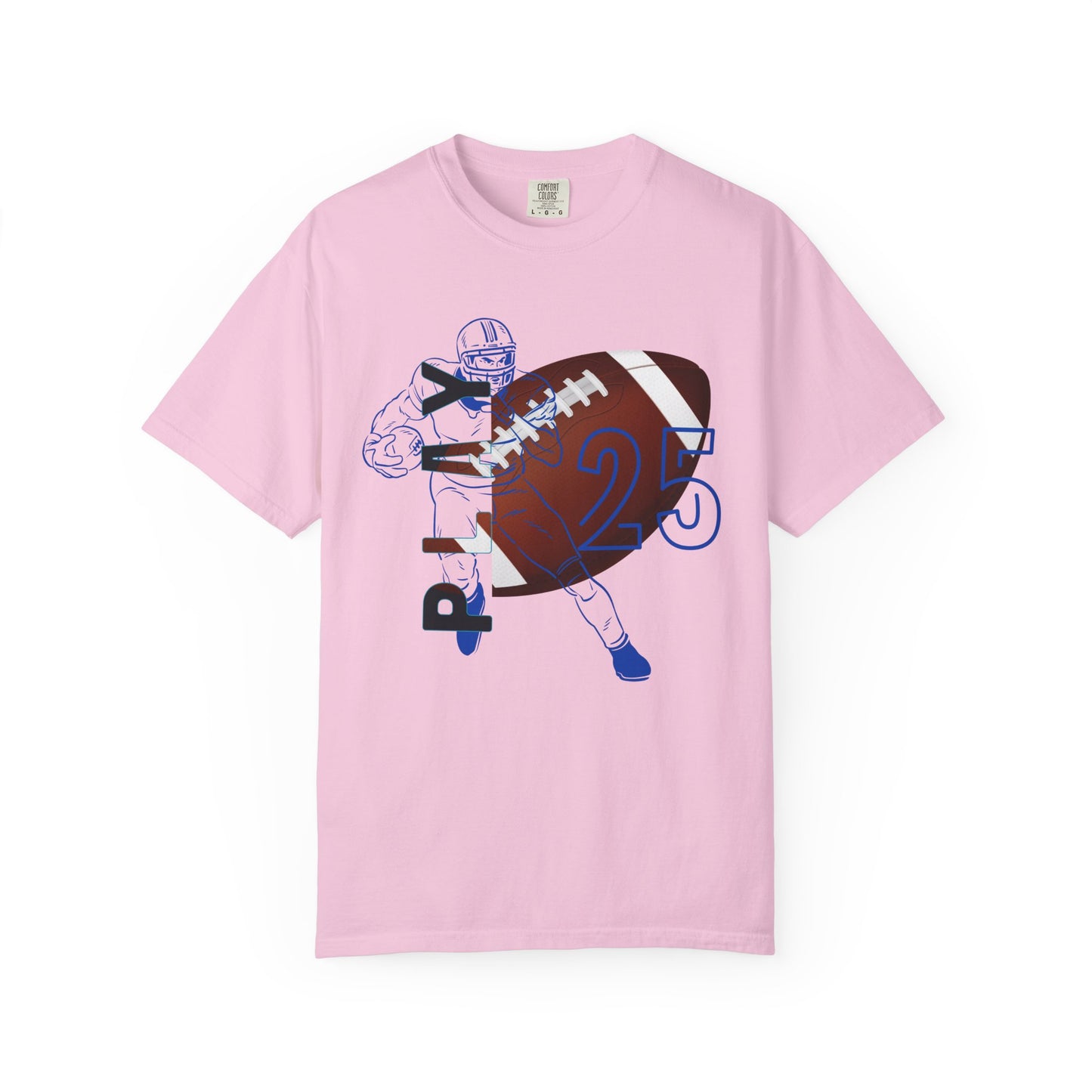 Personalize Unisex Football Garment-Dyed T-shirt