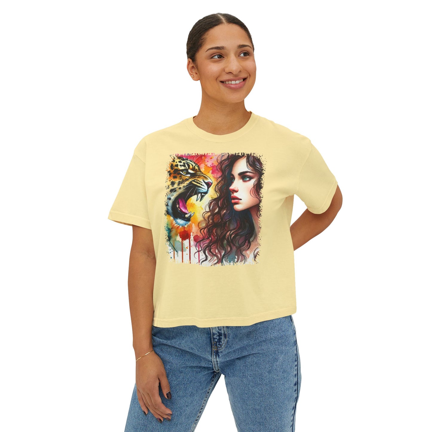 PERSONALIZE The Calm Before the Sprint - Oversized Boxy Fit Graphic T-shirt