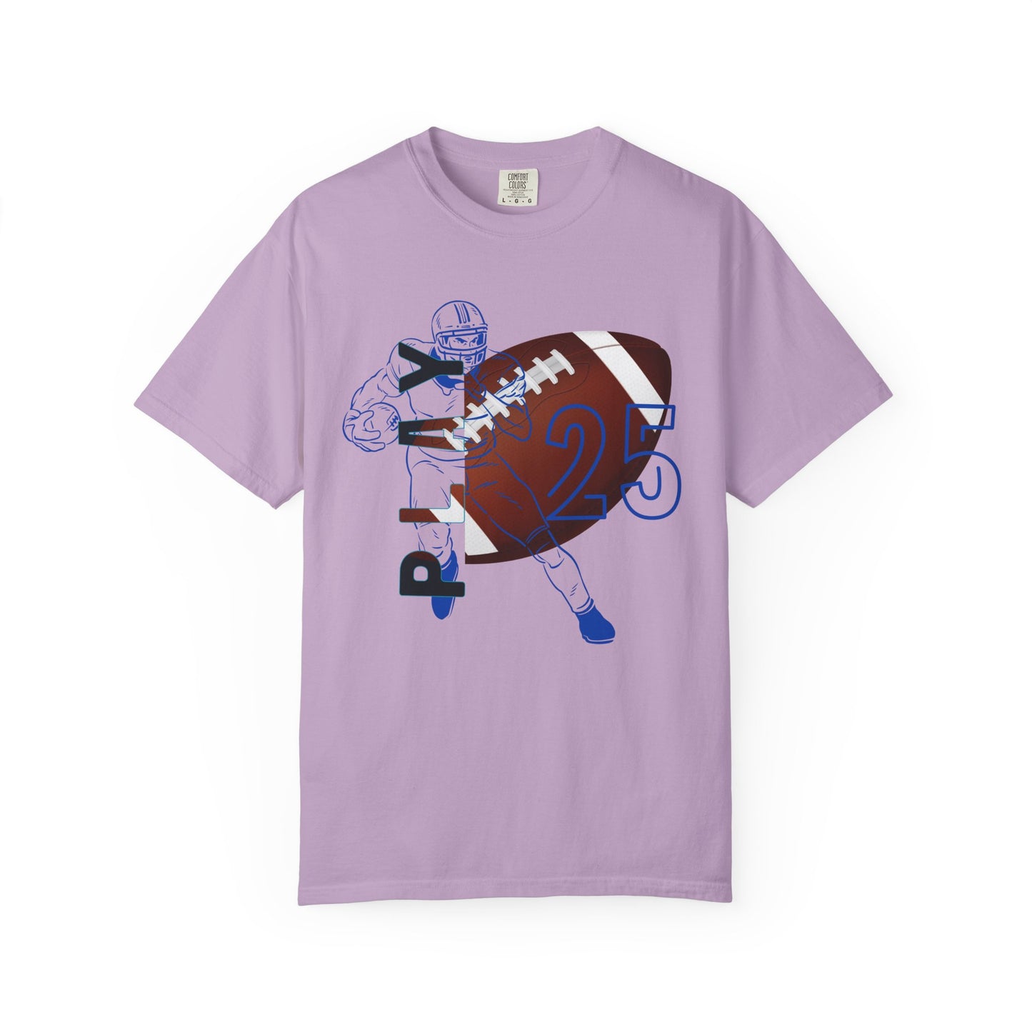 Personalize Unisex Football Garment-Dyed T-shirt