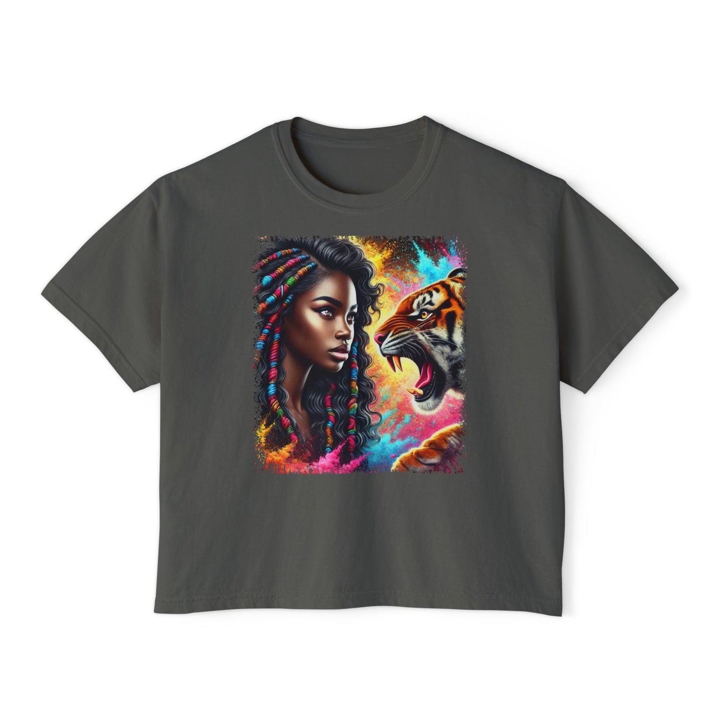 PERSONALIZE No Fear, No Retreat Oversized Boxy Fit Graphic T-shirt