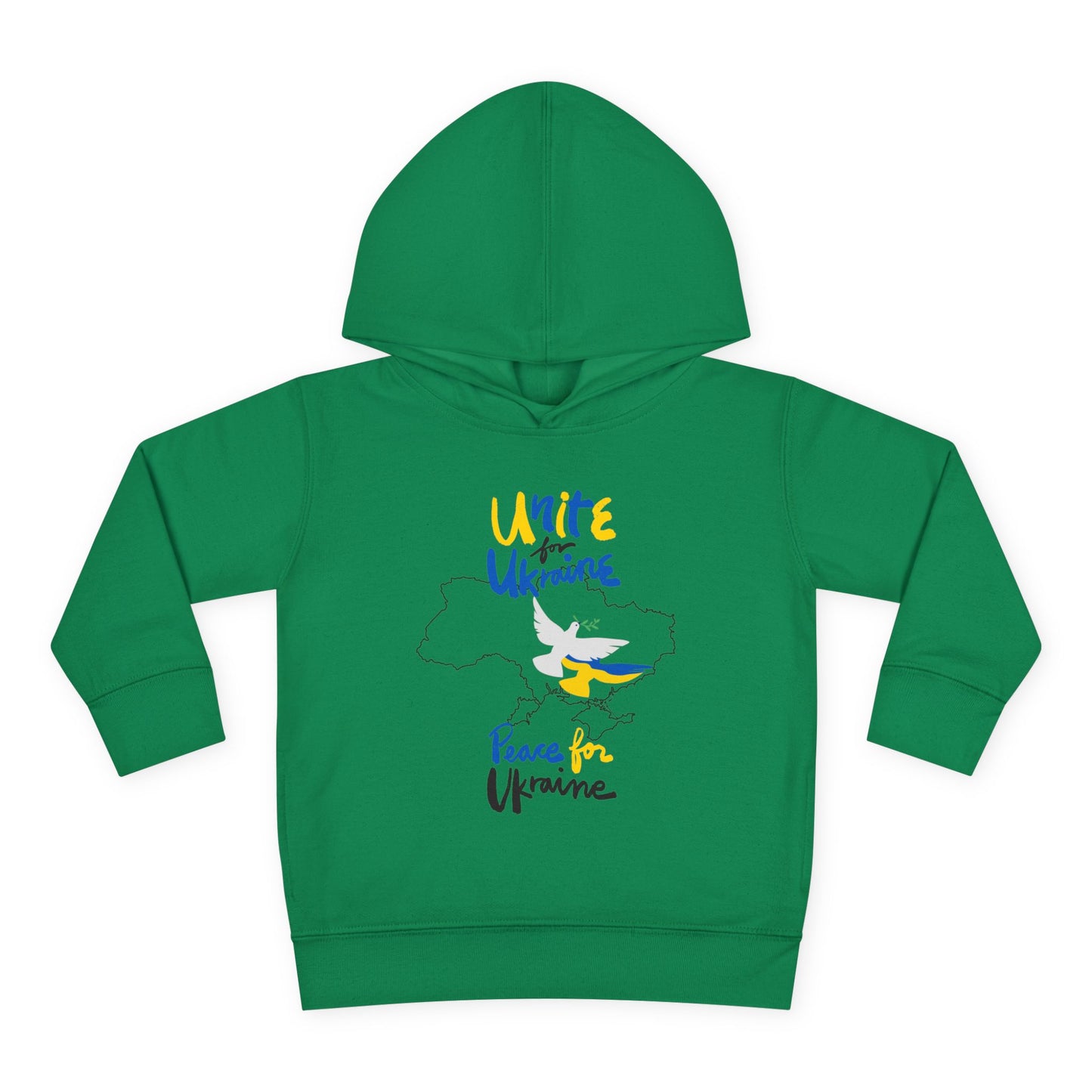 Toddler Peace for Ukraine Design Fleece Hoodie