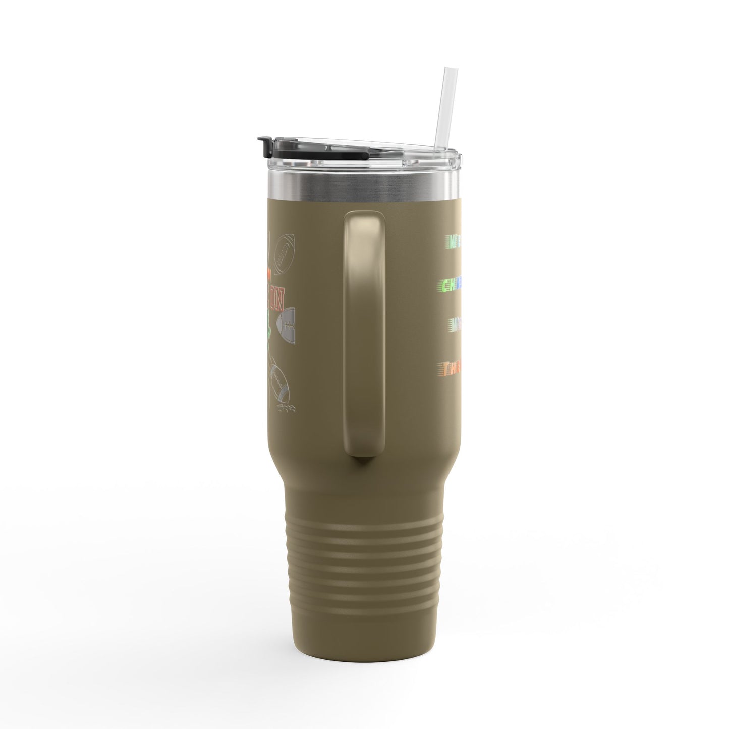 Game On Football Season Sporty Insulated Travel Mug, 40oz