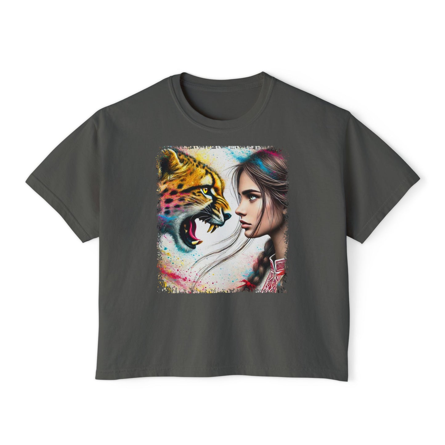PERSONALIZE Eye to Eye with Velocity - Oversized Boxy Fit Graphic T-shirt