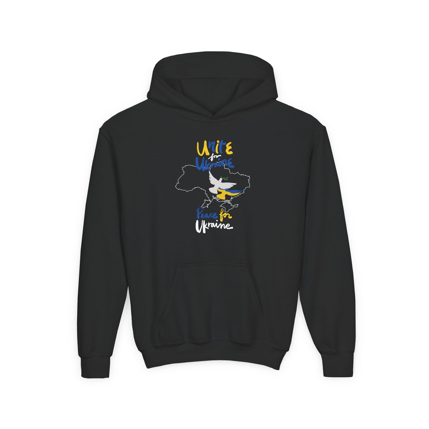 Kids Peace for Ukraine Heavy Blend Cozy Hoodie
