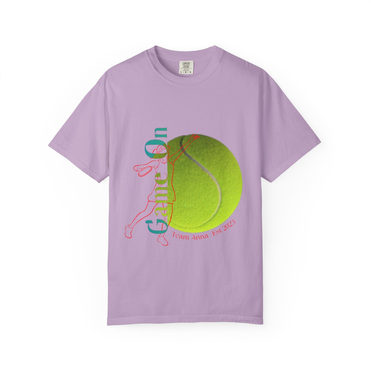 PERSONALIZE Women Tennis Court Vibes high-quality garment-dyed T-shirt