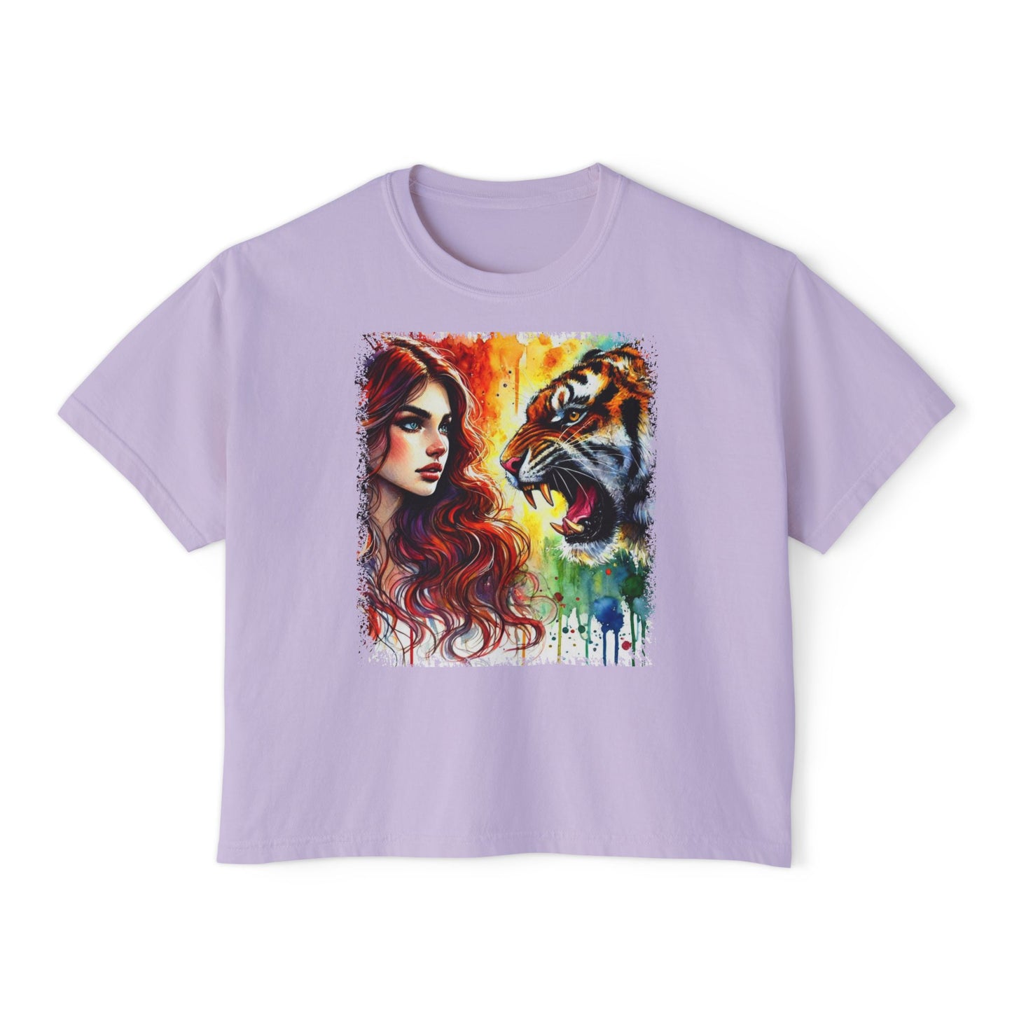 PERSONALIZE The Brave and the Beautiful - Oversized Boxy Fit Graphic T-shirt