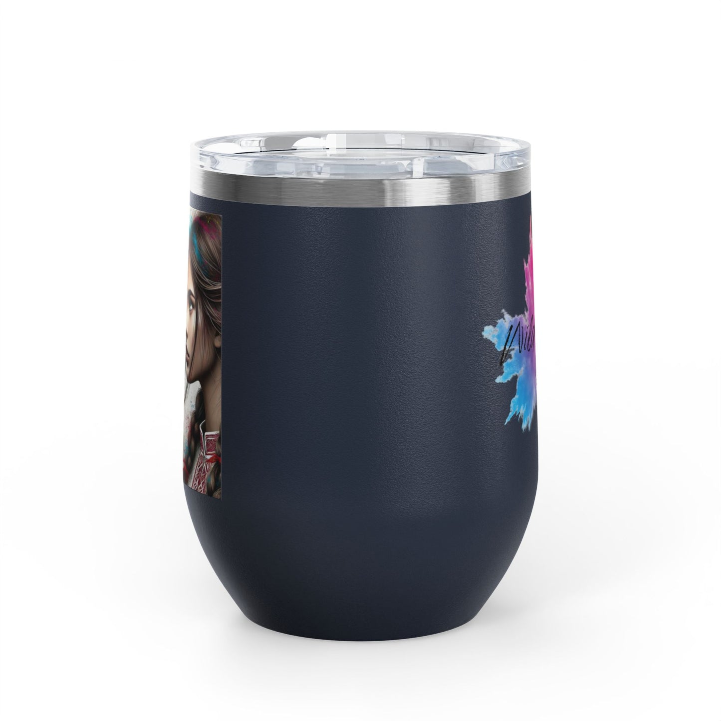 Ukrainian Wild Spirit Girl Travel Mug Size 12oz