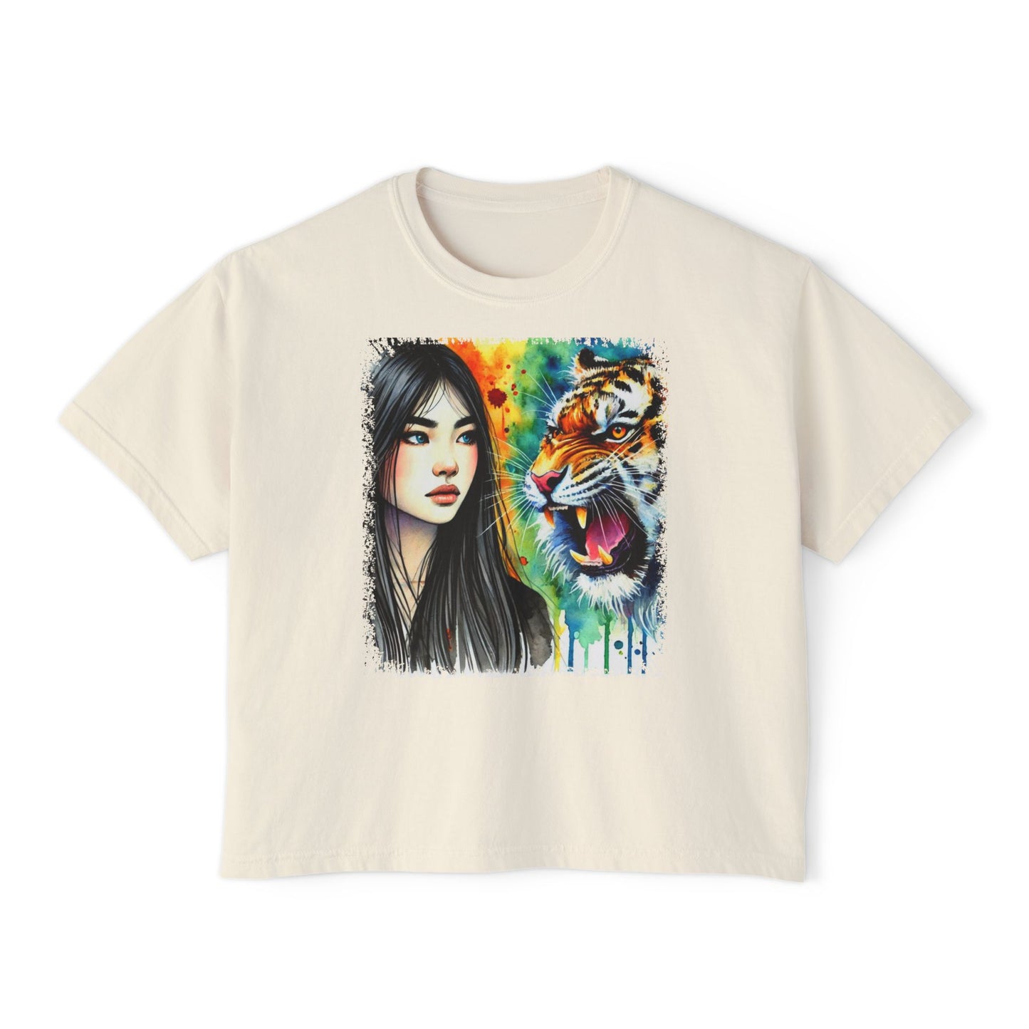 PERSONALIZE Whispers to the Wild - Oversized Boxy Fit Graphic T-shirt