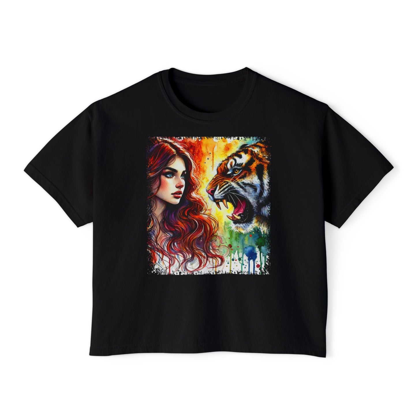 PERSONALIZE The Brave and the Beautiful - Oversized Boxy Fit Graphic T-shirt