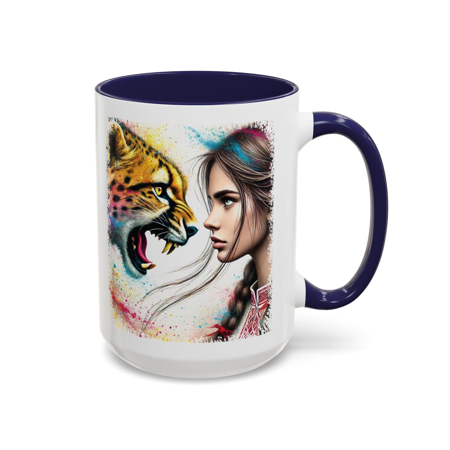 Ukrainian Wild Spirit Girl Mug Size 11oz, 15oz