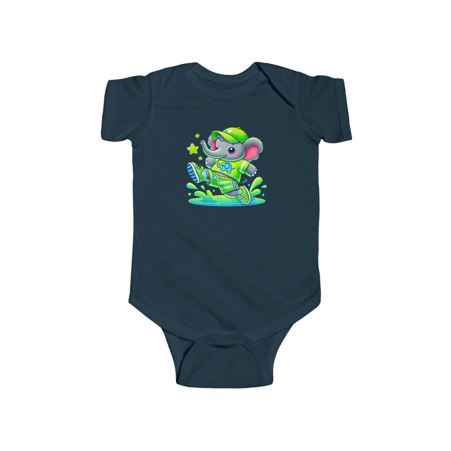 Baby Bright Stars & Big Smiles Short Sleeve Bodysuit