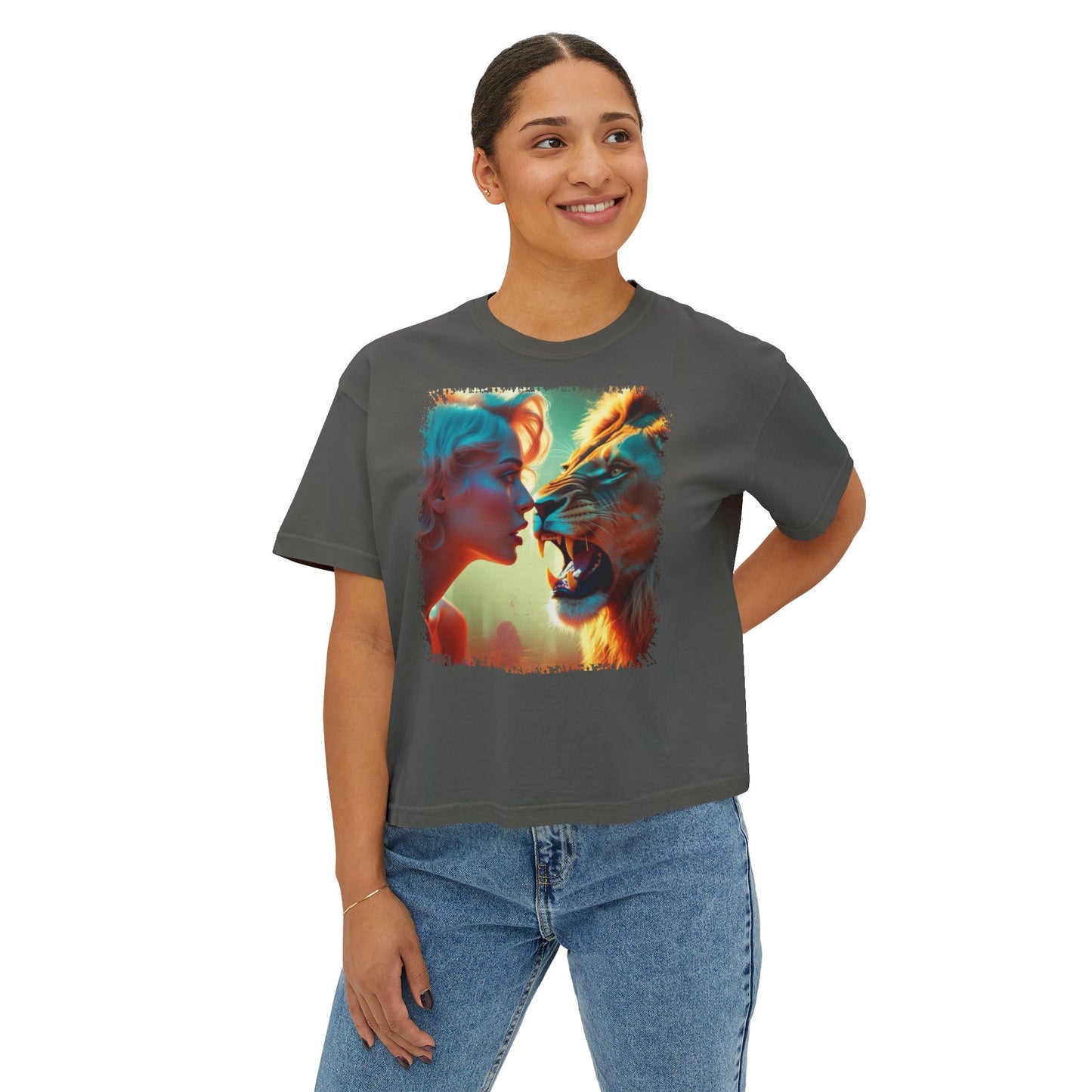 PERSONALIZE Eyes of the Unshaken - Oversized Boxy Fit Graphic T-shirt