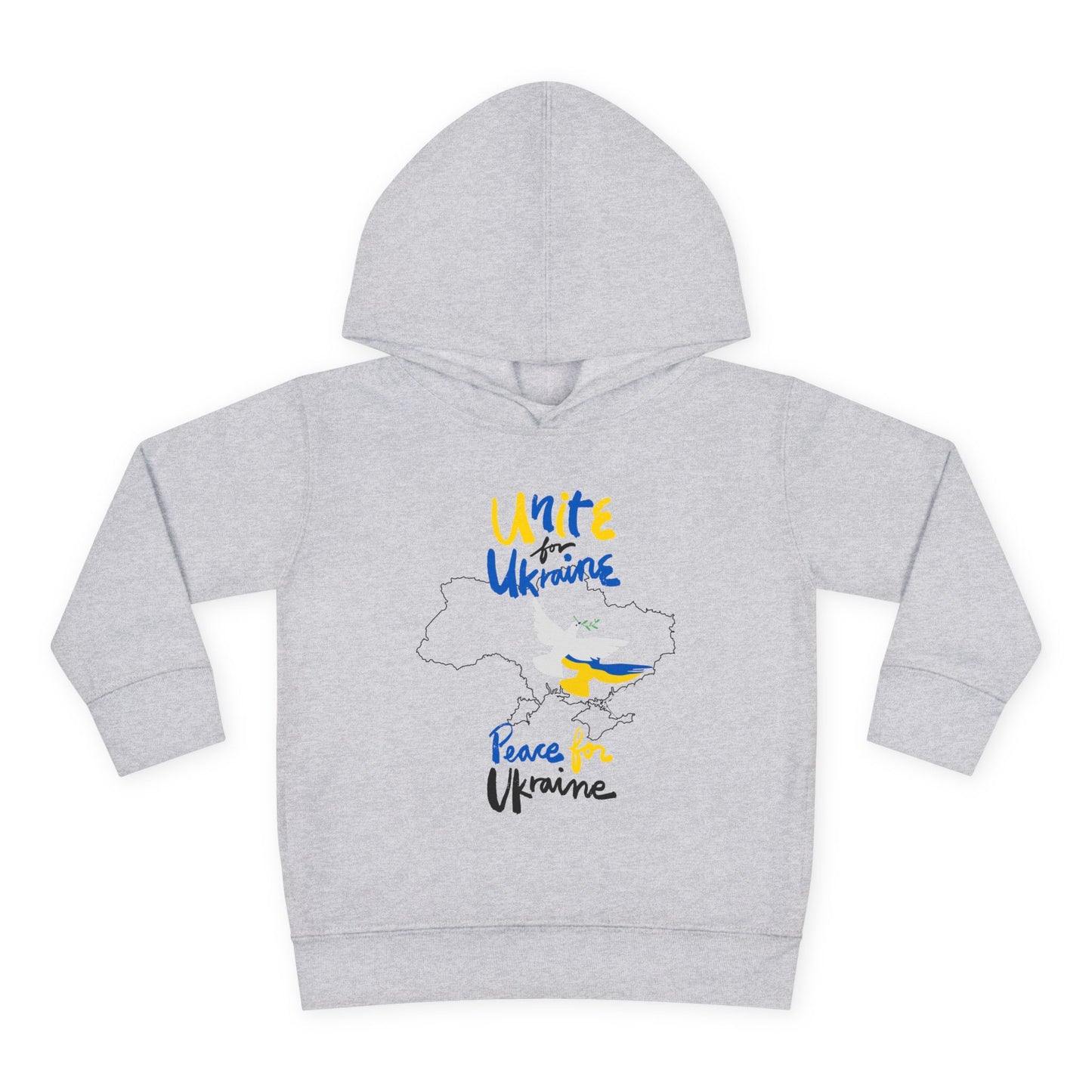 Toddler Peace for Ukraine Design Fleece Hoodie