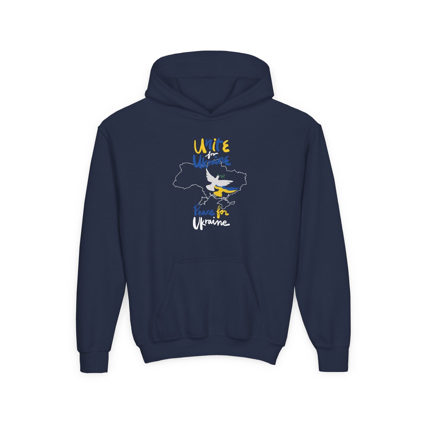 Kids Peace for Ukraine Heavy Blend Cozy Hoodie