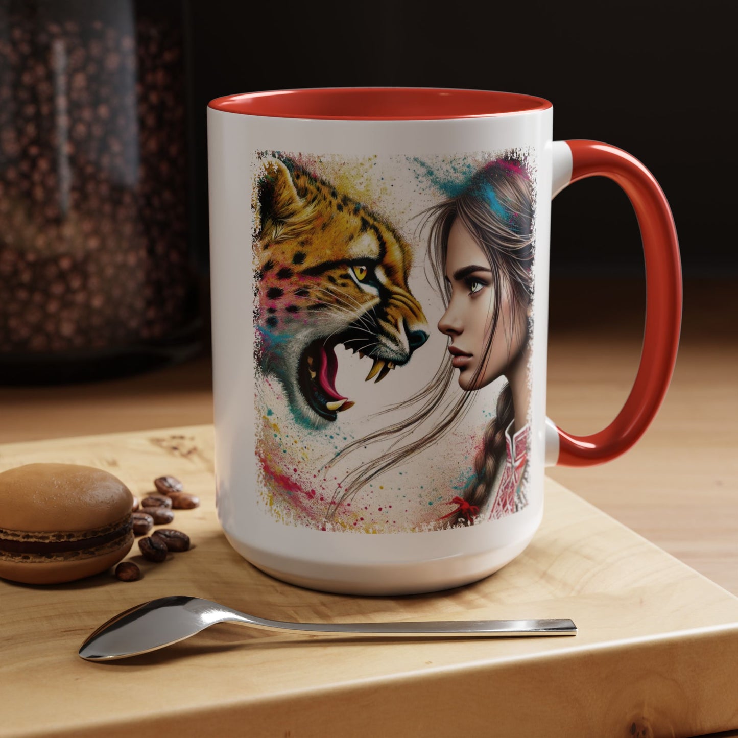 Ukrainian Wild Spirit Girl Mug Size 11oz, 15oz