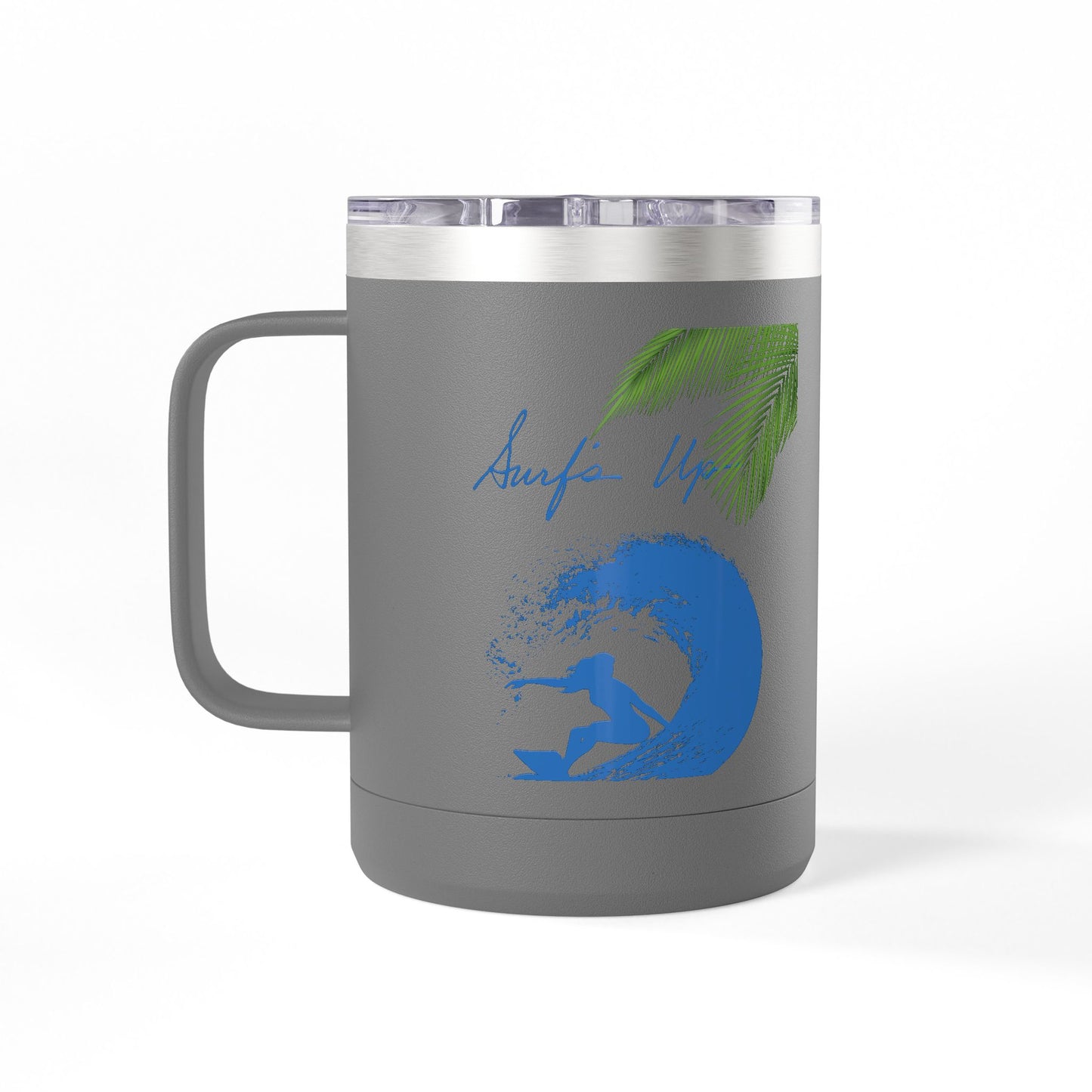 Surfing Girl Mug Tumbler, 15oz