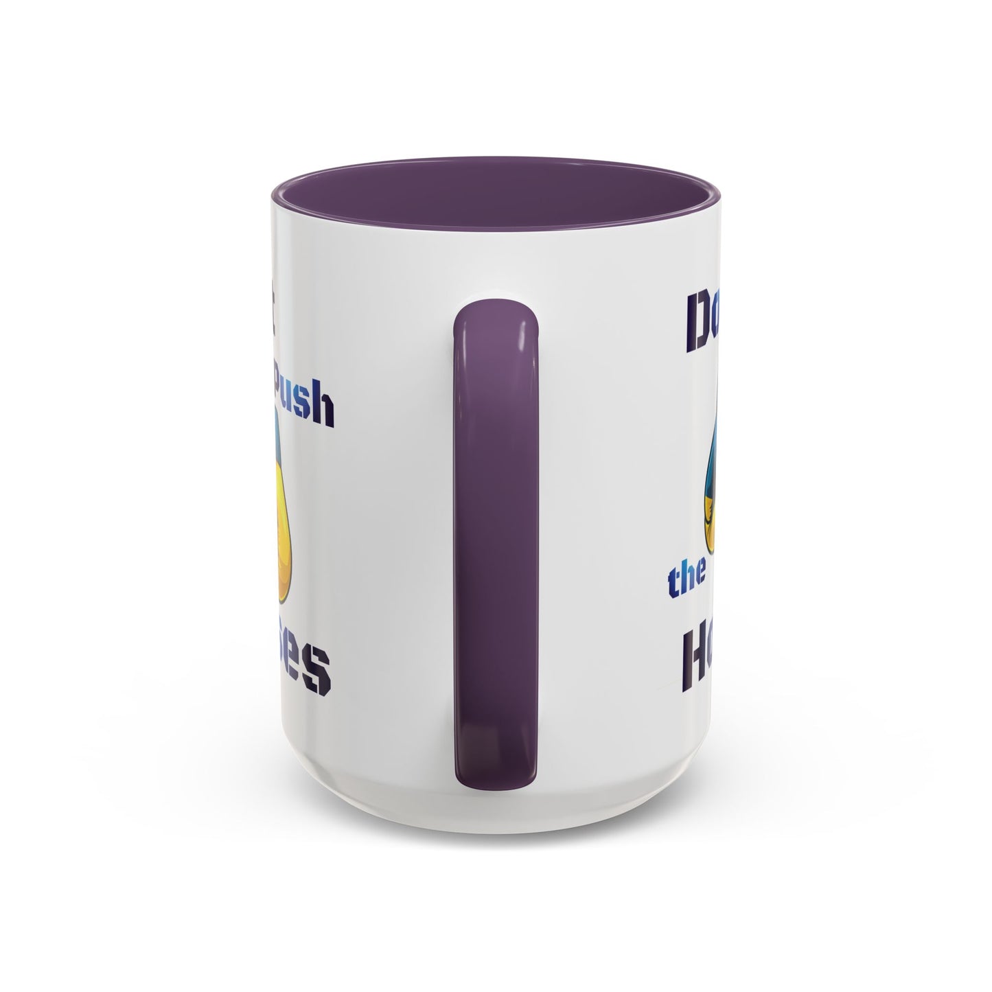 Don’t Push the Horses Mug with Color Inside, 11oz & 15oz